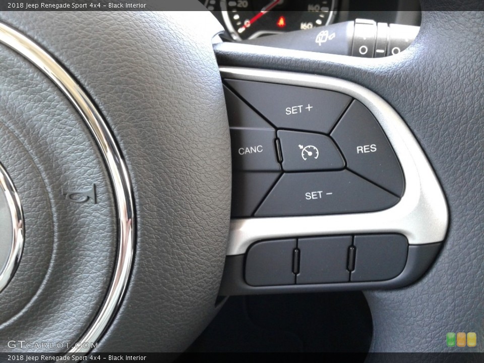Black Interior Controls for the 2018 Jeep Renegade Sport 4x4 #126660770