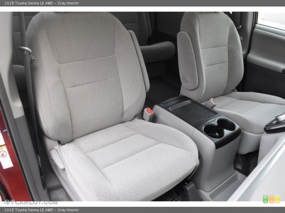 Gray Interior Front Seat for the 2018 Toyota Sienna LE AWD #126666836