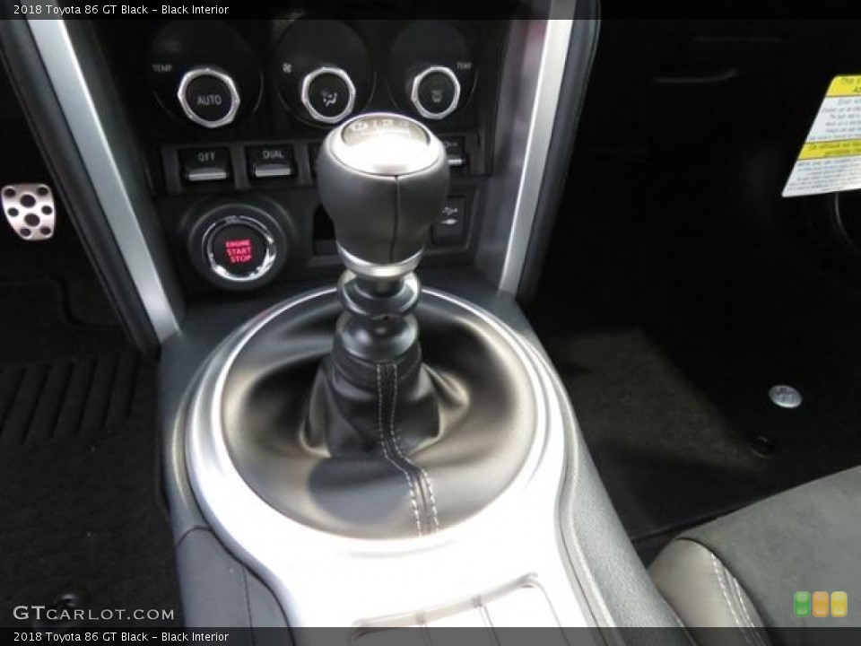 Black Interior Transmission for the 2018 Toyota 86 GT Black #126667091