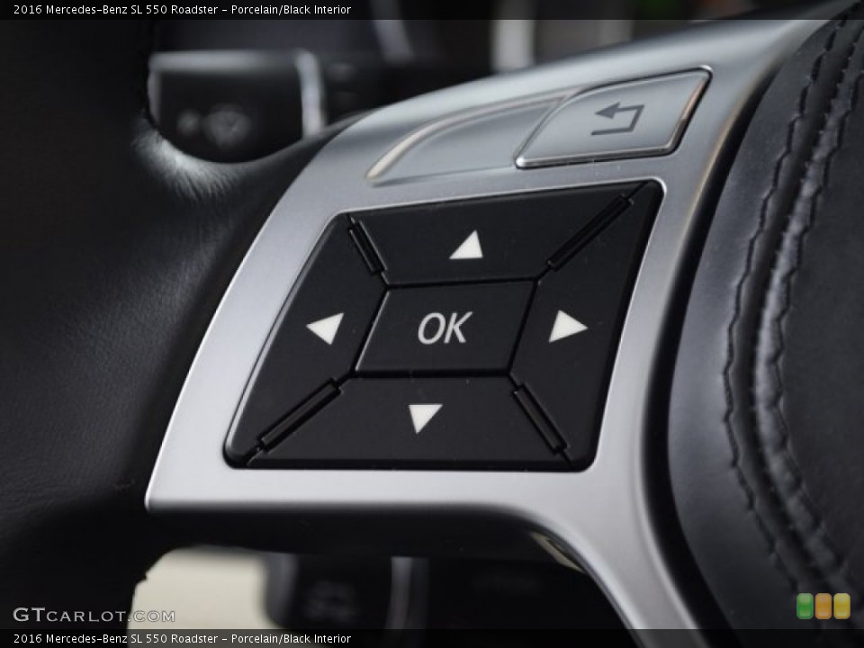 Porcelain/Black Interior Steering Wheel for the 2016 Mercedes-Benz SL 550 Roadster #126669266