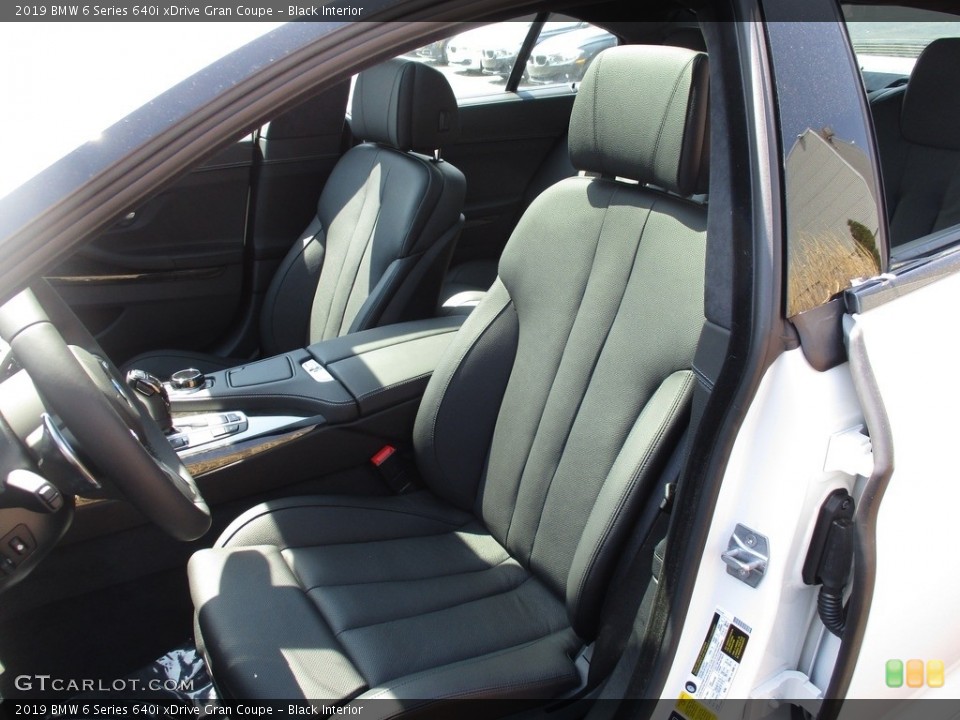 Black Interior Front Seat for the 2019 BMW 6 Series 640i xDrive Gran Coupe #126682935