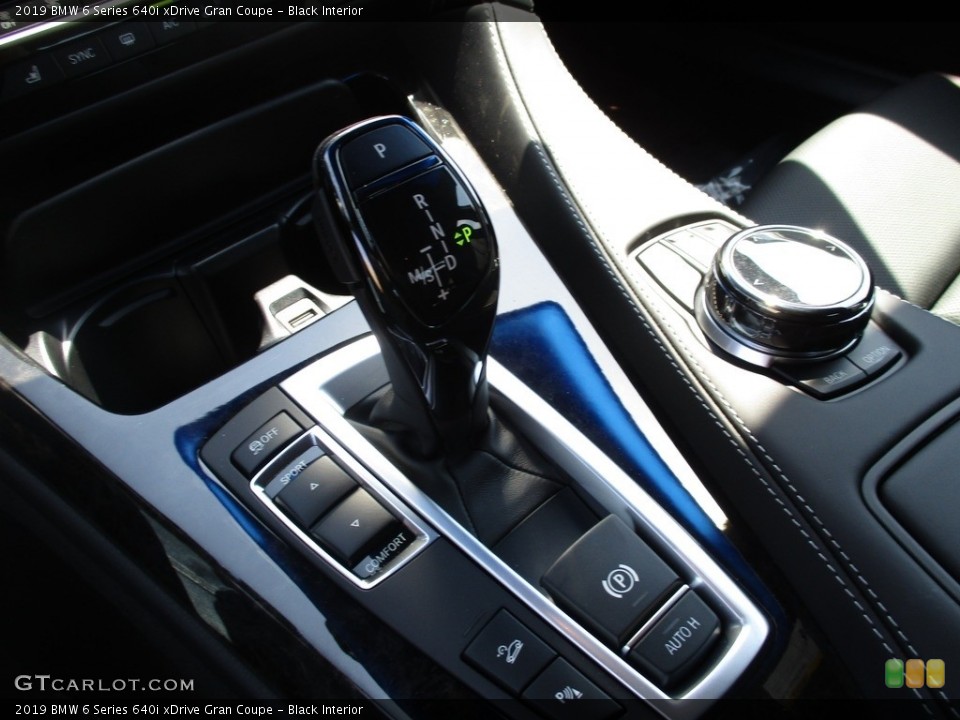 Black Interior Transmission for the 2019 BMW 6 Series 640i xDrive Gran Coupe #126683025