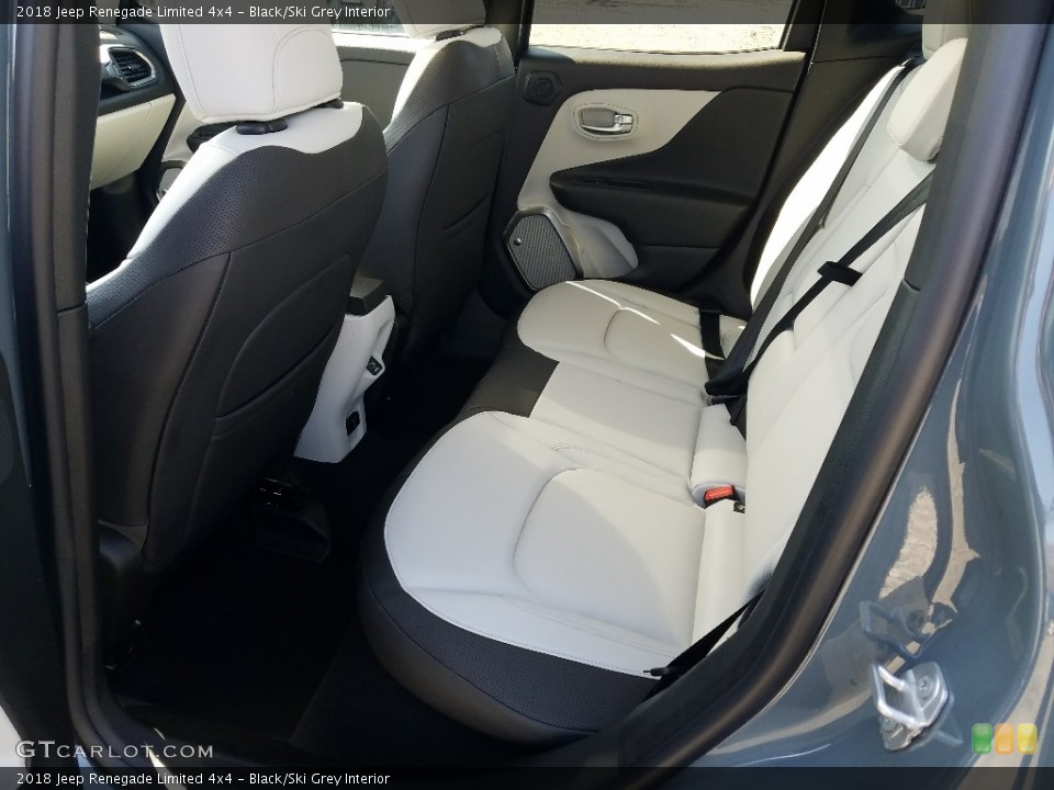 Black/Ski Grey Interior Rear Seat for the 2018 Jeep Renegade Limited 4x4 #126685605