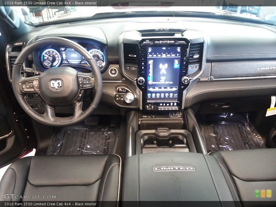 Black Interior Dashboard for the 2019 Ram 1500 Limited Crew Cab 4x4 #126697212