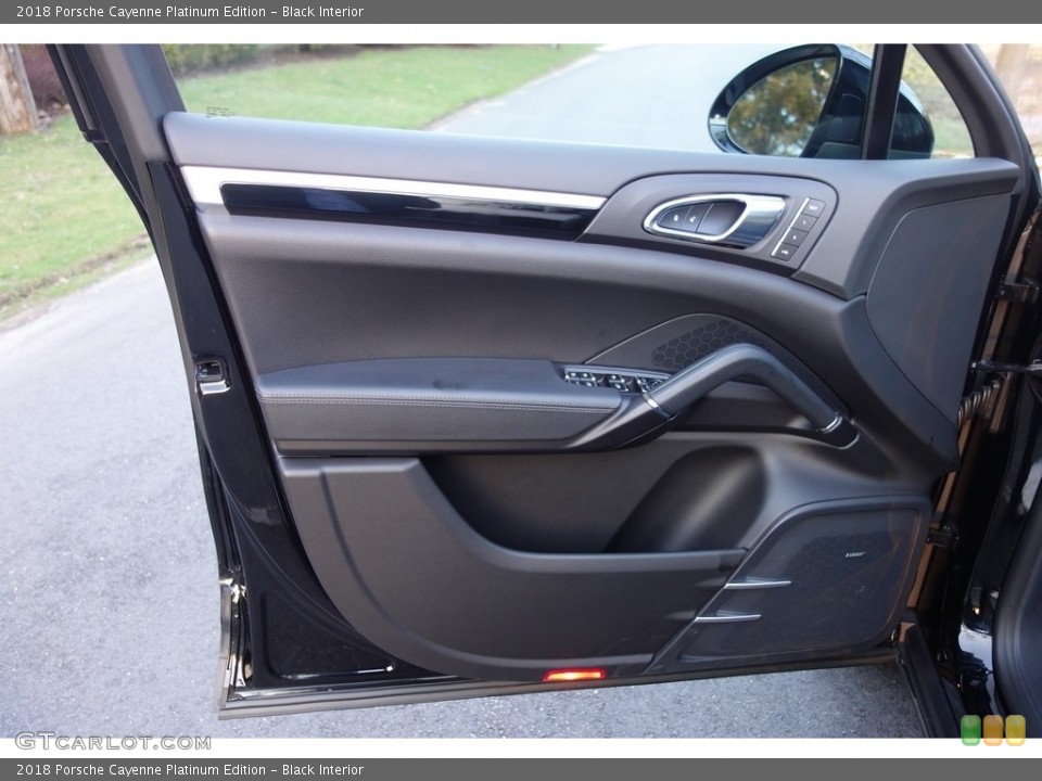 Black Interior Door Panel for the 2018 Porsche Cayenne Platinum Edition #126705131