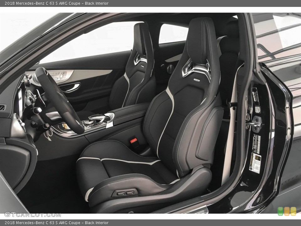 Black Interior Front Seat for the 2018 Mercedes-Benz C 63 S AMG Coupe #126707186