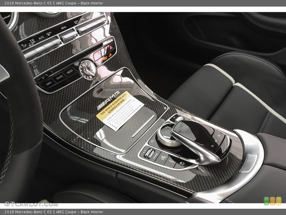 Black Interior Controls for the 2018 Mercedes-Benz C 63 S AMG Coupe #126707411