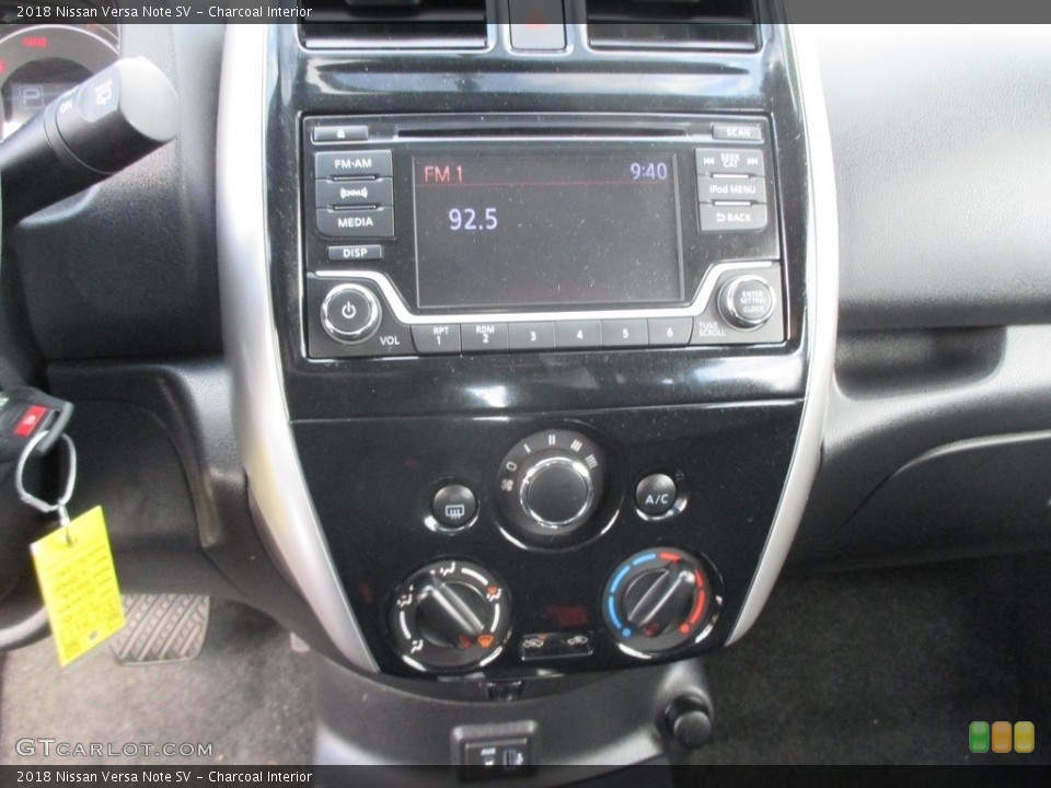 Charcoal Interior Controls for the 2018 Nissan Versa Note SV #126717633