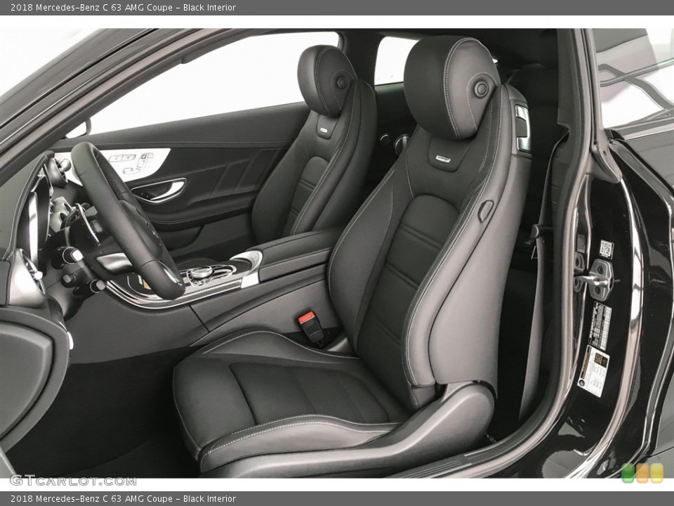 Black Interior Front Seat for the 2018 Mercedes-Benz C 63 AMG Coupe #126720441