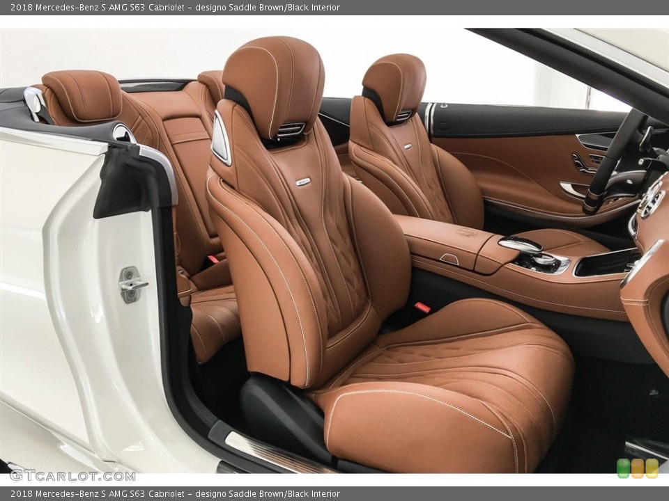 designo Saddle Brown/Black Interior Photo for the 2018 Mercedes-Benz S AMG S63 Cabriolet #126724083