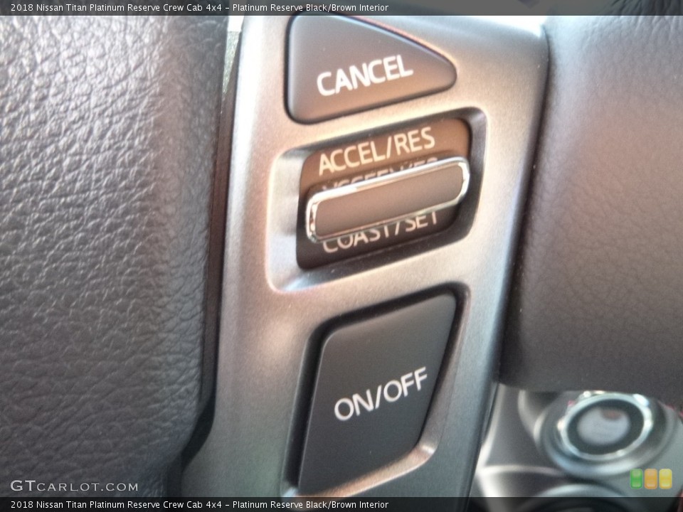 Platinum Reserve Black/Brown Interior Controls for the 2018 Nissan Titan Platinum Reserve Crew Cab 4x4 #126724227