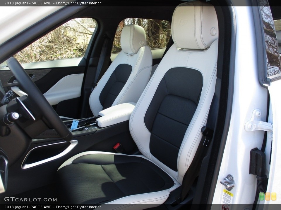 Ebony/Light Oyster Interior Photo for the 2018 Jaguar F-PACE S AWD #126725607