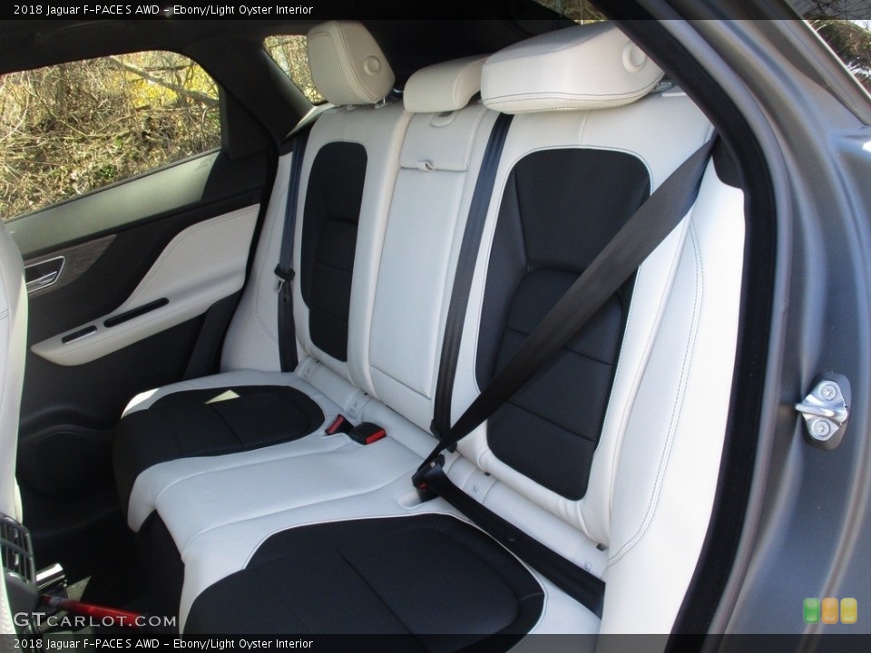 Ebony/Light Oyster Interior Rear Seat for the 2018 Jaguar F-PACE S AWD #126725637