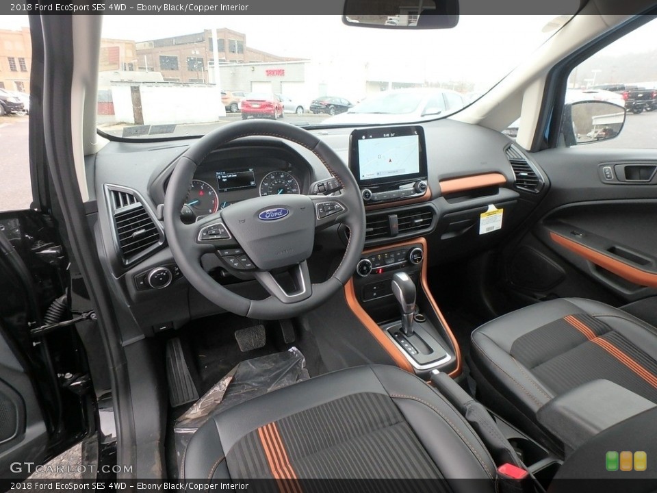 Ebony Black/Copper Interior Photo for the 2018 Ford EcoSport SES 4WD #126746475