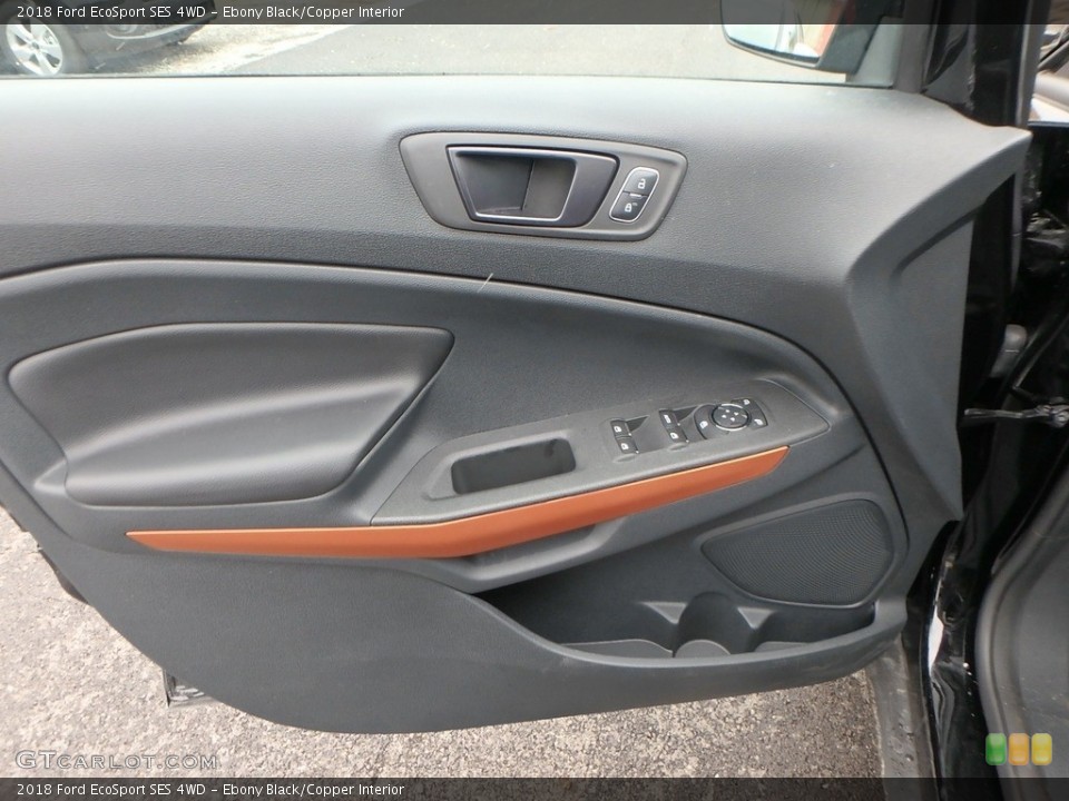 Ebony Black/Copper Interior Door Panel for the 2018 Ford EcoSport SES 4WD #126746499
