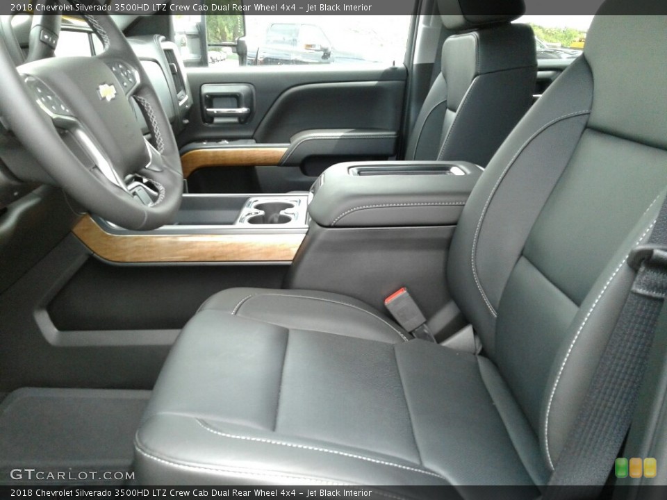 Jet Black Interior Photo for the 2018 Chevrolet Silverado 3500HD LTZ Crew Cab Dual Rear Wheel 4x4 #126759345