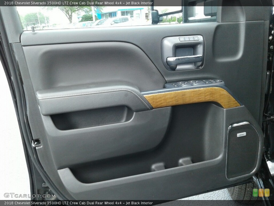 Jet Black Interior Door Panel for the 2018 Chevrolet Silverado 3500HD LTZ Crew Cab Dual Rear Wheel 4x4 #126759369