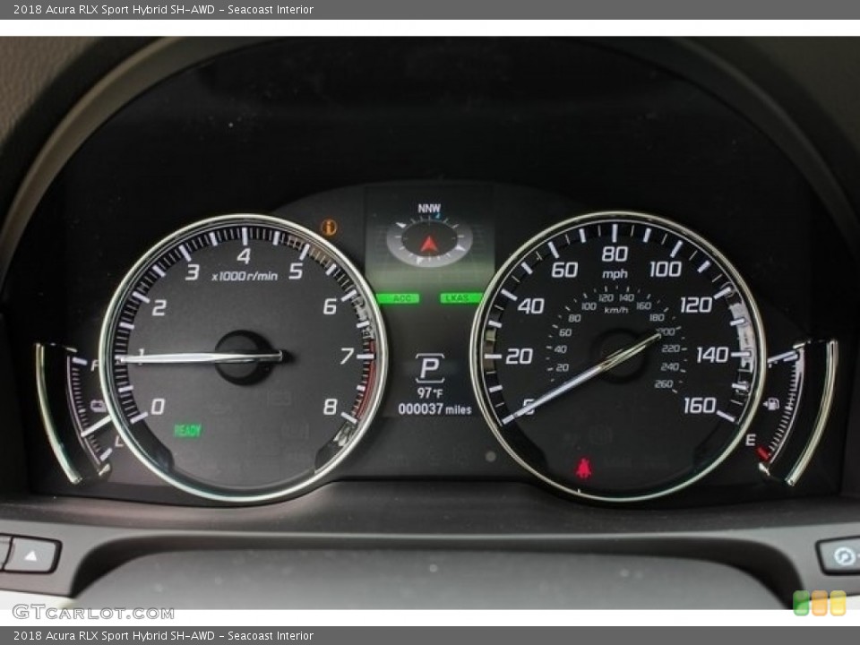 Seacoast Interior Gauges for the 2018 Acura RLX Sport Hybrid SH-AWD #126765593