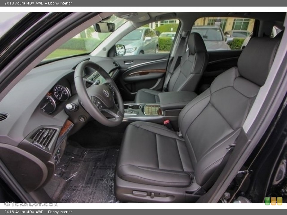 Ebony Interior Front Seat for the 2018 Acura MDX AWD #126767915