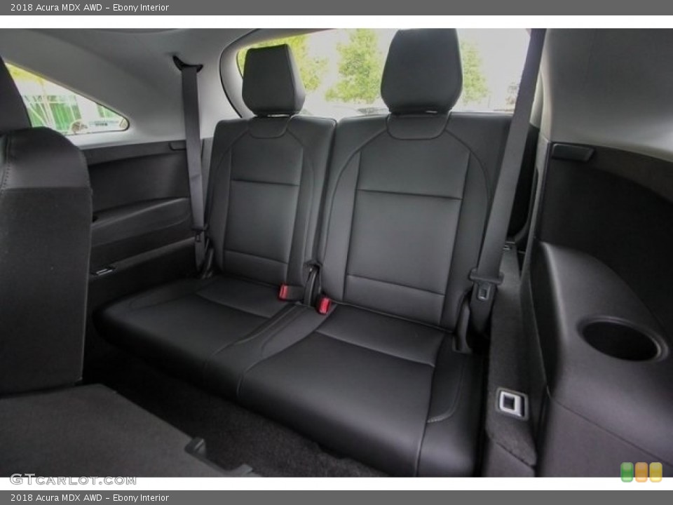 Ebony Interior Rear Seat for the 2018 Acura MDX AWD #126767972