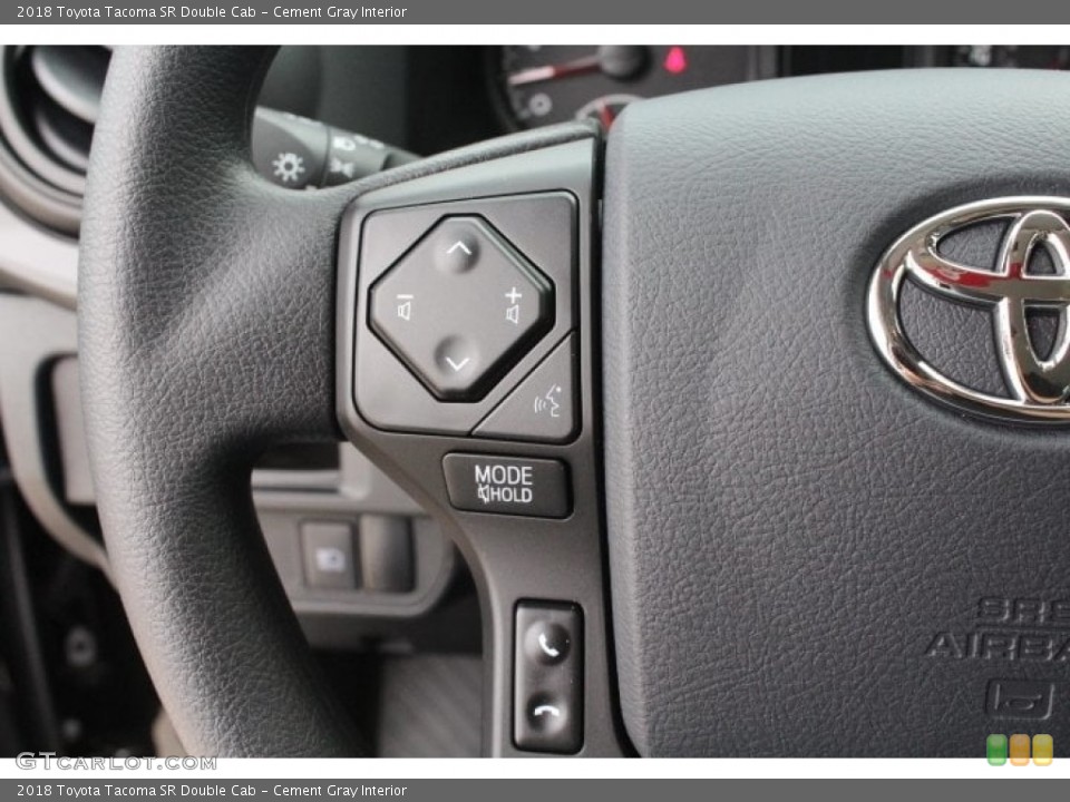 Cement Gray Interior Controls for the 2018 Toyota Tacoma SR Double Cab #126768317