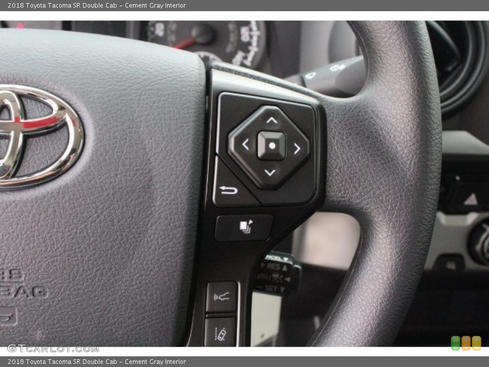 Cement Gray Interior Controls for the 2018 Toyota Tacoma SR Double Cab #126768335