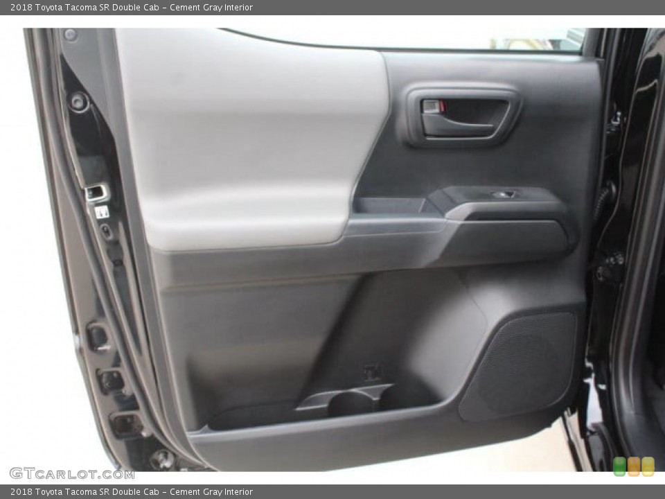 Cement Gray Interior Door Panel for the 2018 Toyota Tacoma SR Double Cab #126768371