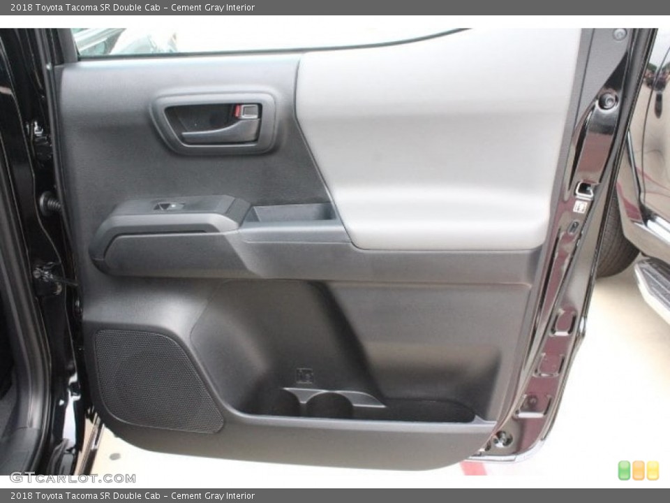 Cement Gray Interior Door Panel for the 2018 Toyota Tacoma SR Double Cab #126768467