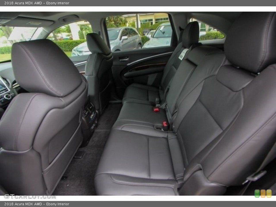 Ebony Interior Rear Seat for the 2018 Acura MDX AWD #126770276