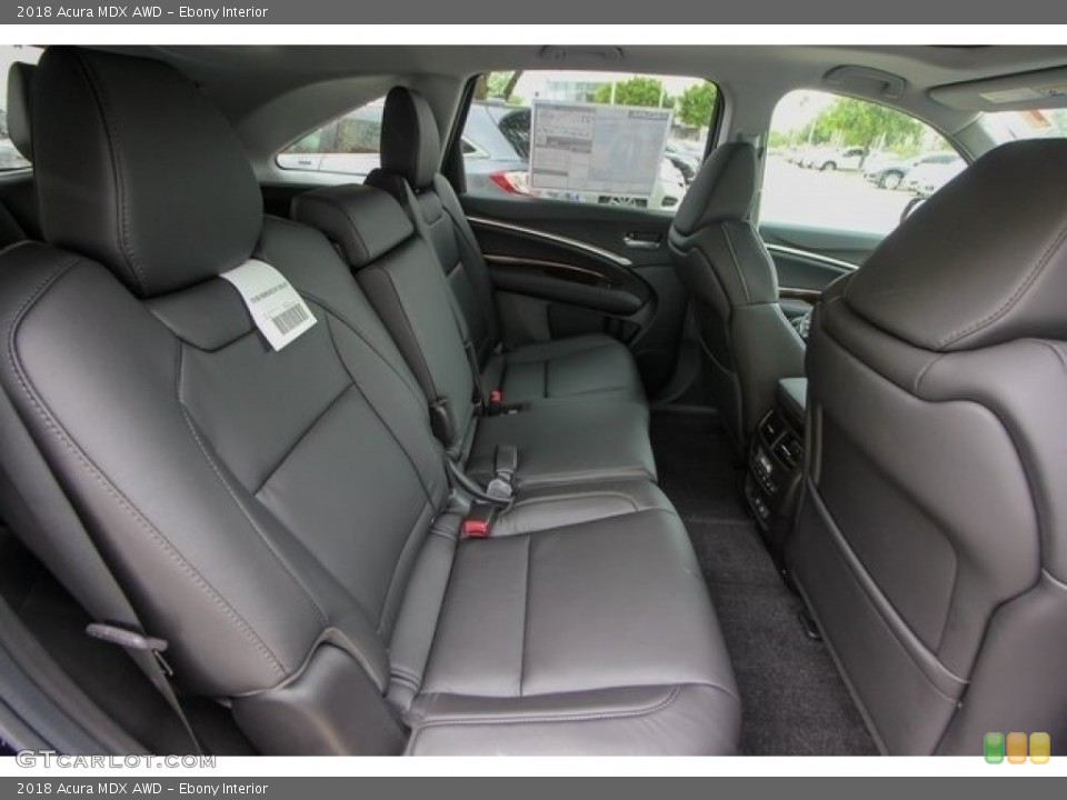 Ebony Interior Rear Seat for the 2018 Acura MDX AWD #126770300