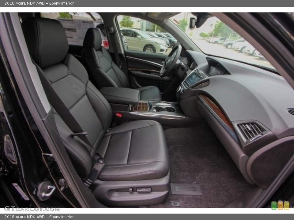 Ebony Interior Front Seat for the 2018 Acura MDX AWD #126770312