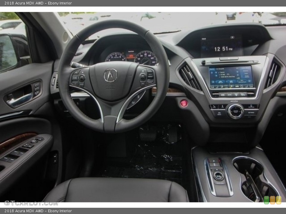 Ebony Interior Dashboard for the 2018 Acura MDX AWD #126770333
