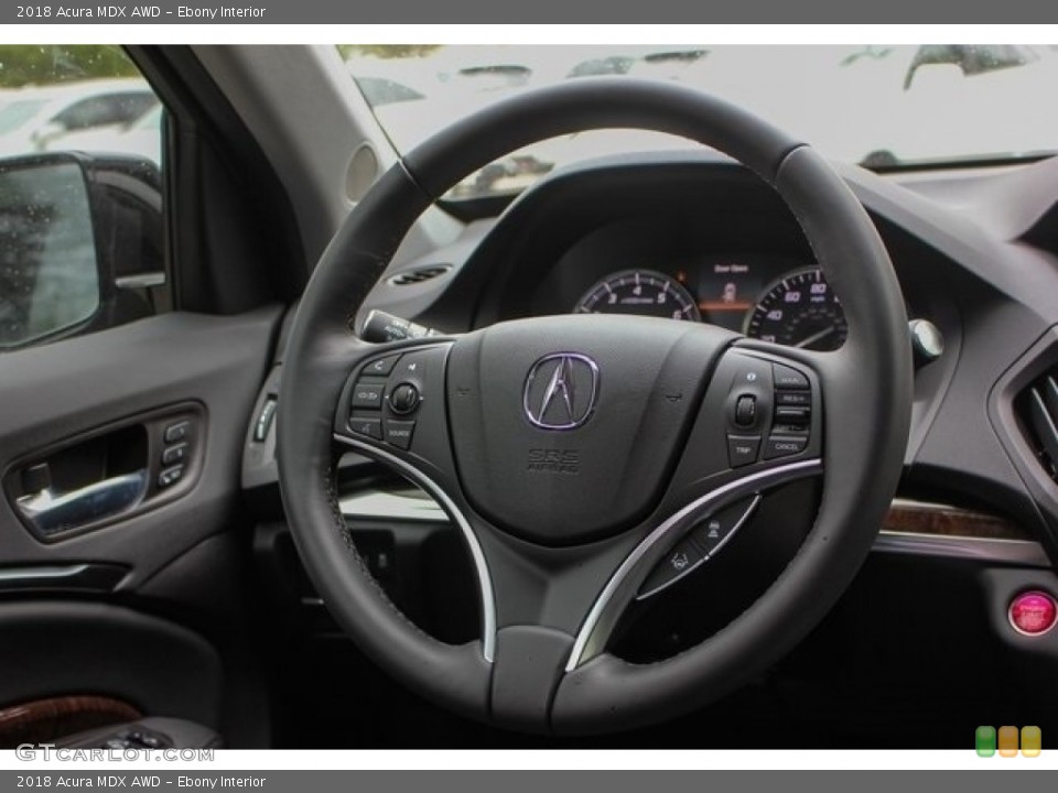 Ebony Interior Steering Wheel for the 2018 Acura MDX AWD #126770339