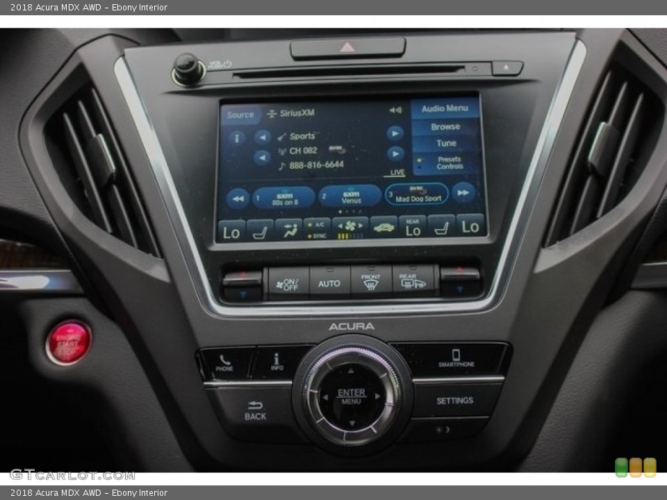 Ebony Interior Controls for the 2018 Acura MDX AWD #126770360