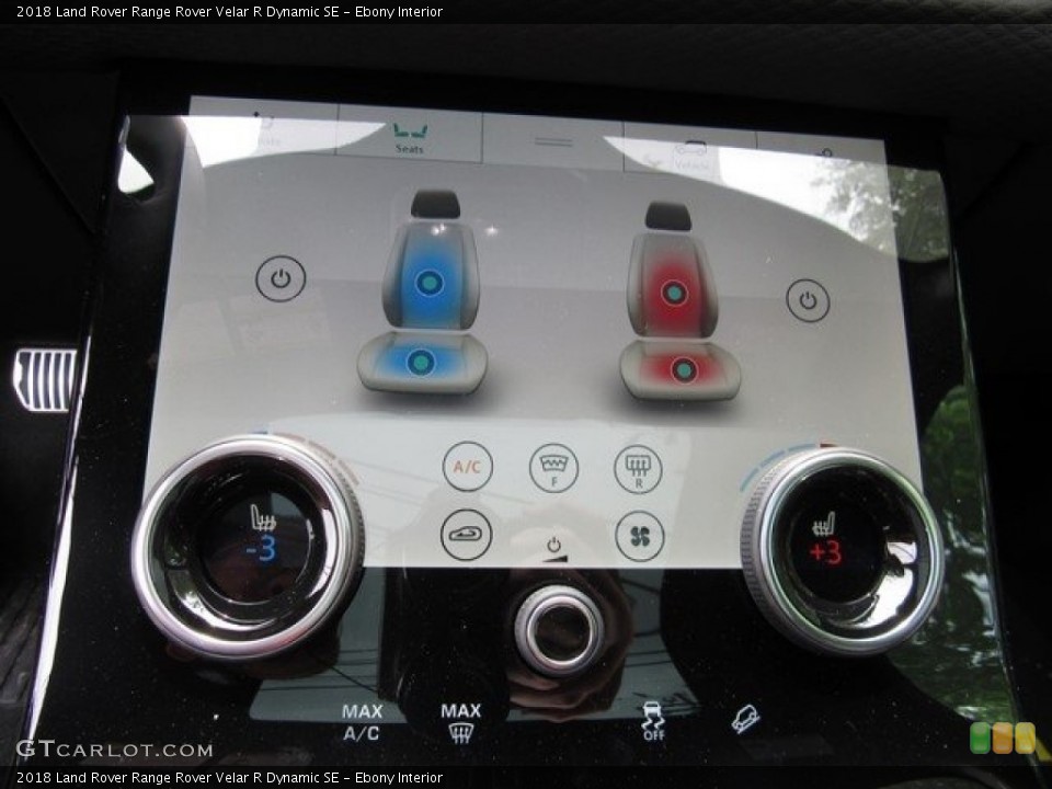 Ebony Interior Controls for the 2018 Land Rover Range Rover Velar R Dynamic SE #126775580