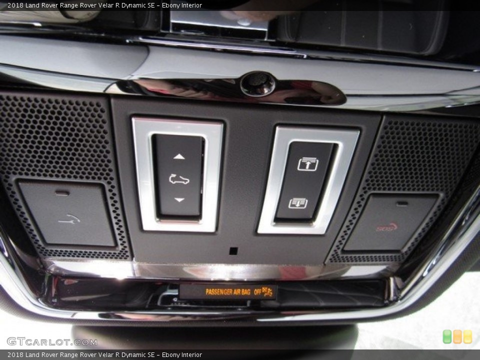 Ebony Interior Controls for the 2018 Land Rover Range Rover Velar R Dynamic SE #126775619