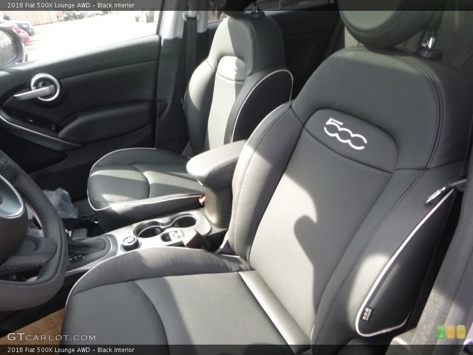 Black Interior Front Seat for the 2018 Fiat 500X Lounge AWD #126782066