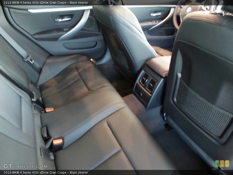 Black Interior Rear Seat for the 2019 BMW 4 Series 430i xDrive Gran Coupe #126782642