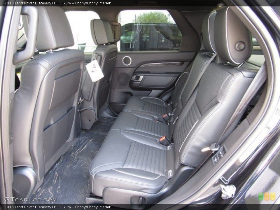 Ebony/Ebony Interior Rear Seat for the 2018 Land Rover Discovery HSE Luxury #126784152