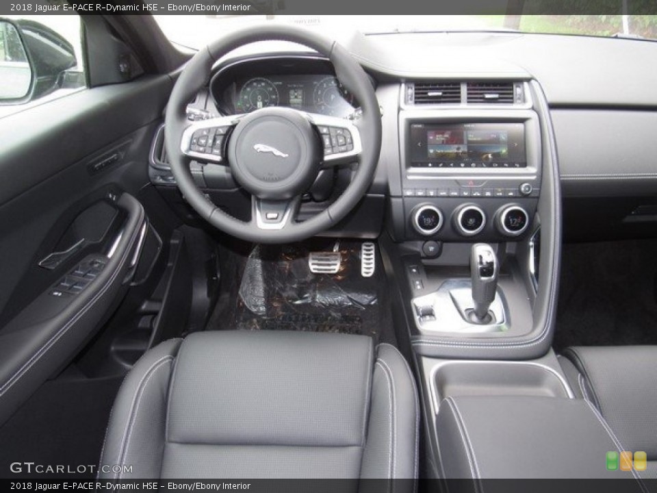 Ebony/Ebony Interior Dashboard for the 2018 Jaguar E-PACE R-Dynamic HSE #126787025
