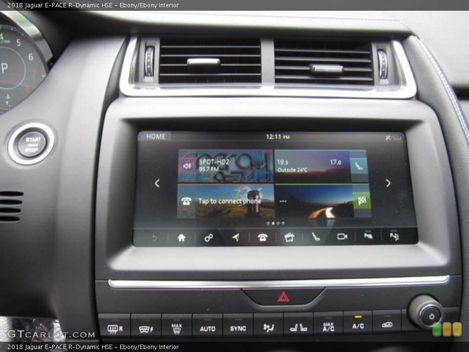 Ebony/Ebony Interior Controls for the 2018 Jaguar E-PACE R-Dynamic HSE #126787286
