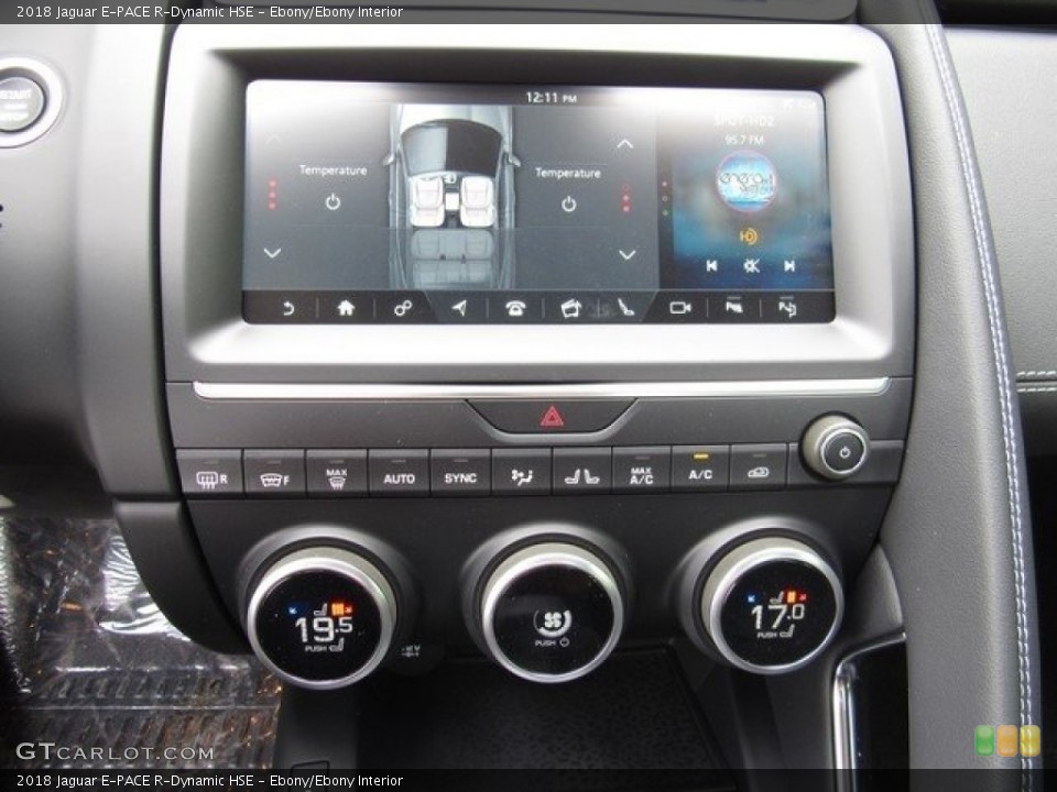 Ebony/Ebony Interior Controls for the 2018 Jaguar E-PACE R-Dynamic HSE #126787358