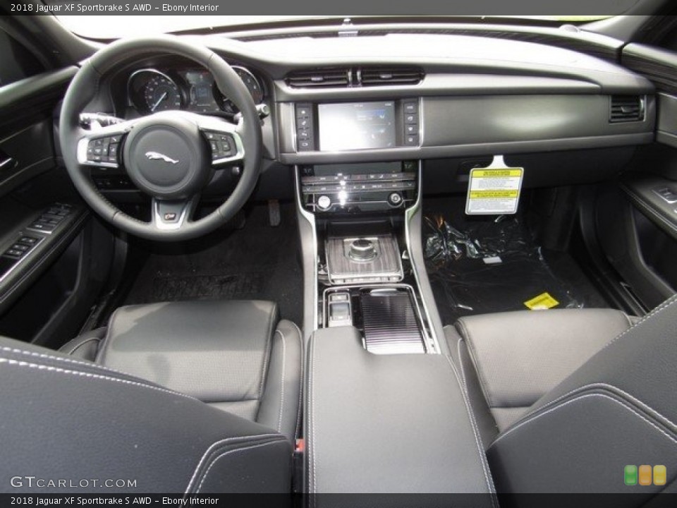 Ebony Interior Dashboard for the 2018 Jaguar XF Sportbrake S AWD #126788423