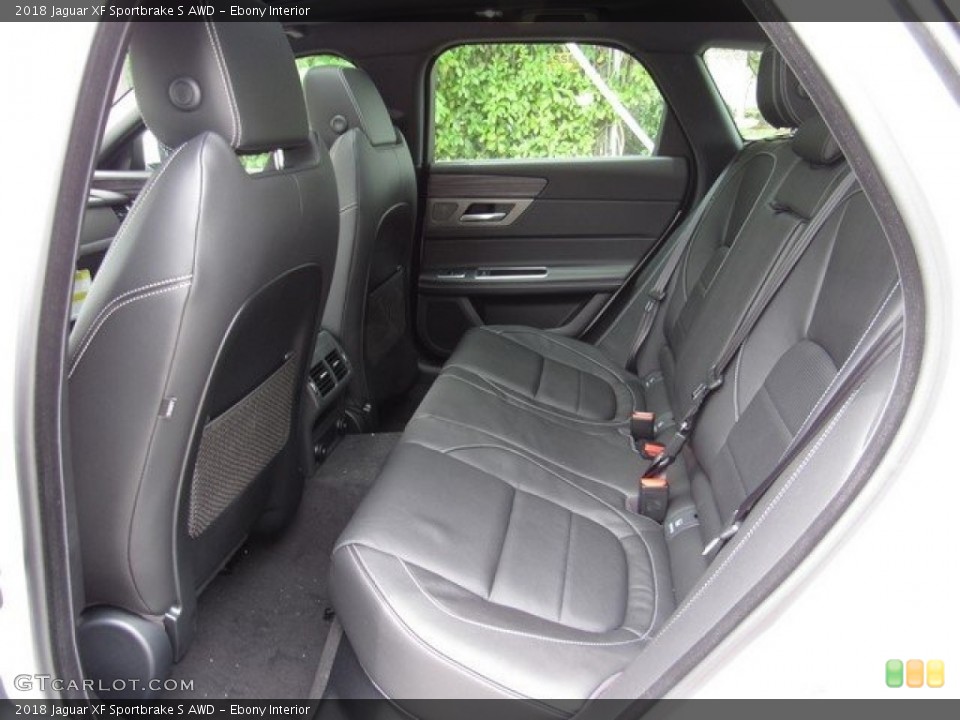 Ebony Interior Rear Seat for the 2018 Jaguar XF Sportbrake S AWD #126788531