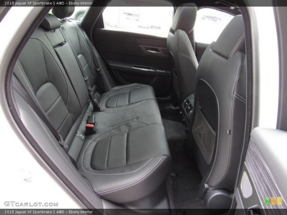 Ebony Interior Rear Seat for the 2018 Jaguar XF Sportbrake S AWD #126788597