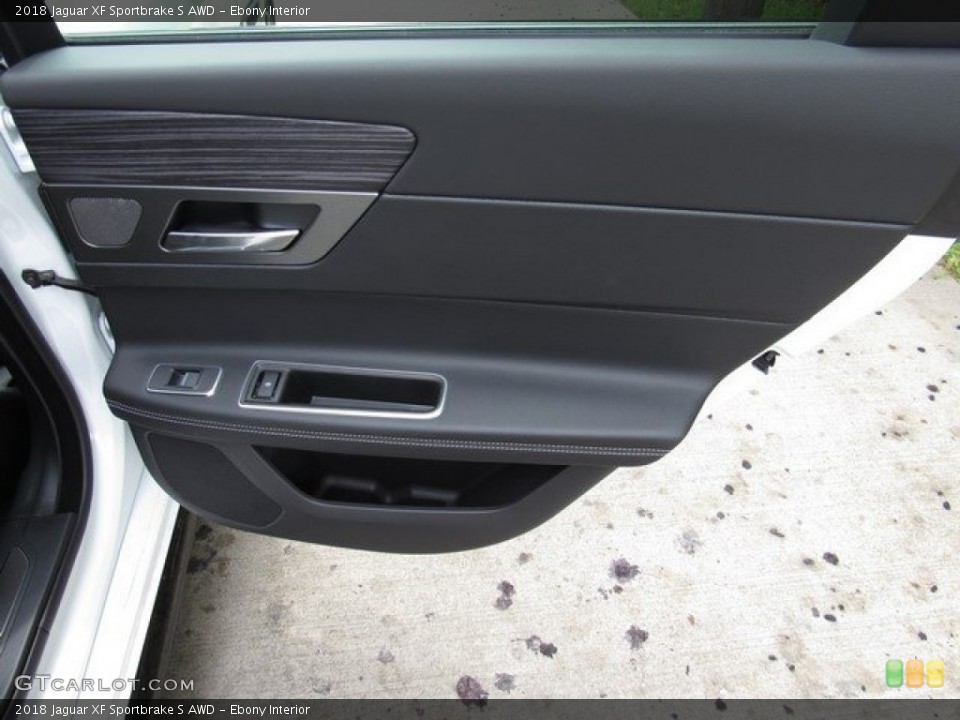 Ebony Interior Door Panel for the 2018 Jaguar XF Sportbrake S AWD #126788633