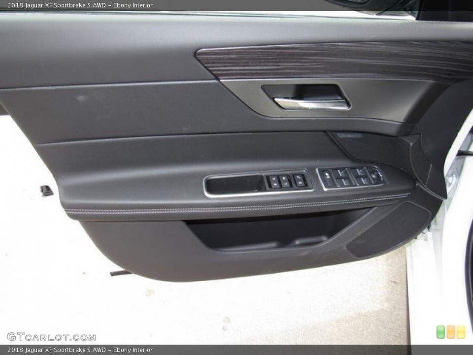 Ebony Interior Door Panel for the 2018 Jaguar XF Sportbrake S AWD #126788660