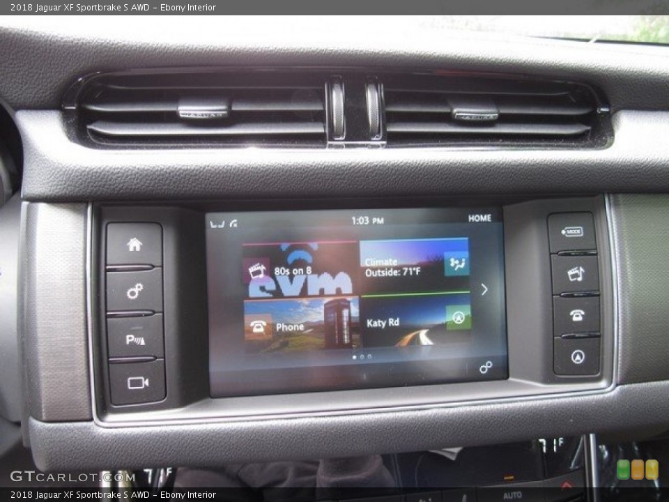 Ebony Interior Controls for the 2018 Jaguar XF Sportbrake S AWD #126788744