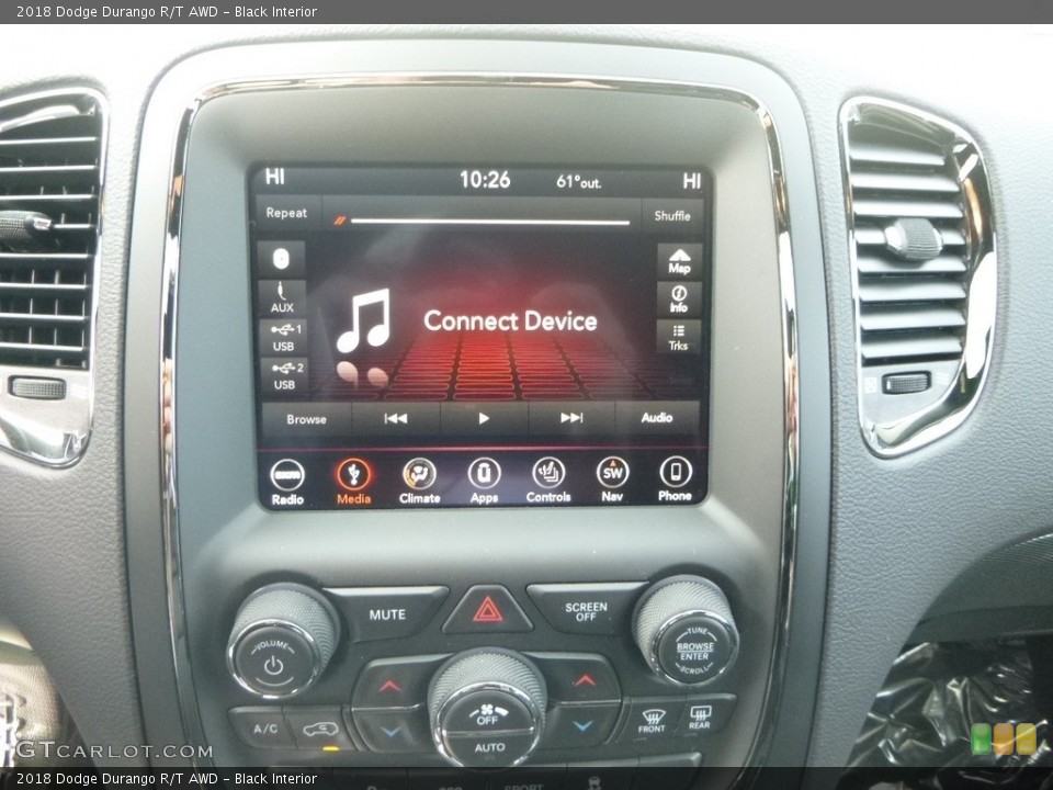 Black Interior Controls for the 2018 Dodge Durango R/T AWD #126789740