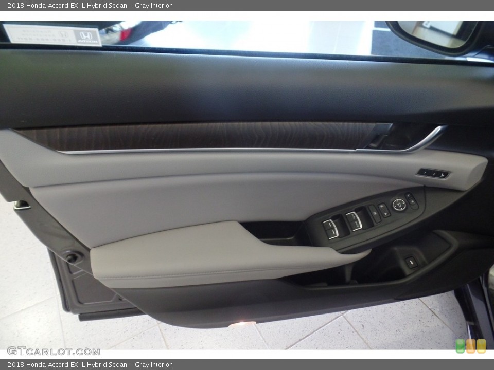Gray Interior Door Panel for the 2018 Honda Accord EX-L Hybrid Sedan #126791333